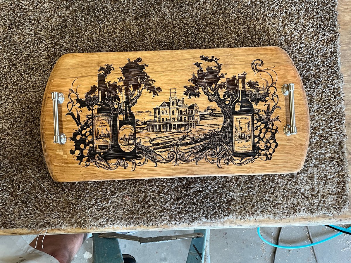 Handcrafted Bourbon Barrel Charcuterie Boards