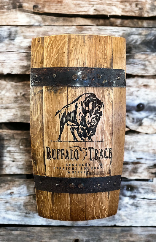 Handcrafted Half Bourbon Barrel Wall Art