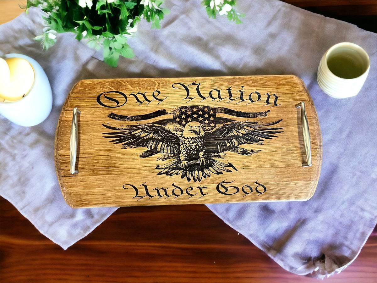 Handcrafted Bourbon Barrel Charcuterie Boards