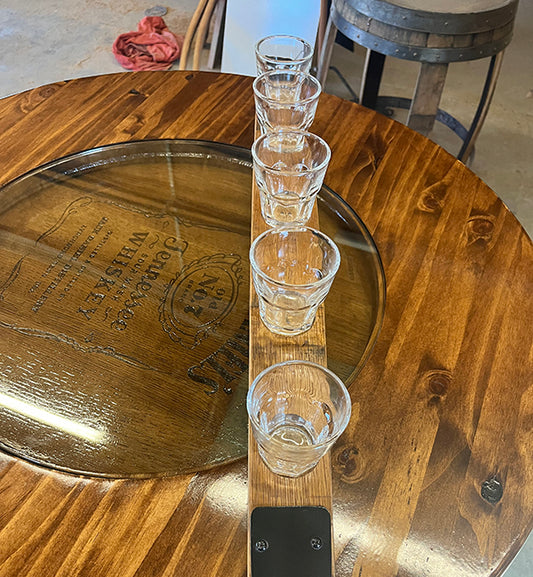 Handcrafted Bourbon Barrel Stave Candle Arbor
